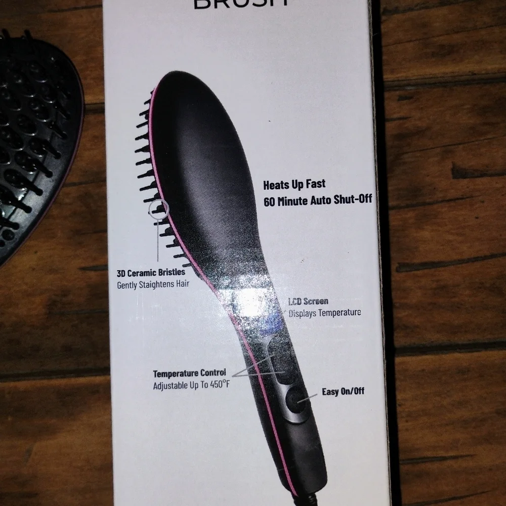 NEW Purify Hair Straightener Brush – Home & Travel Solution